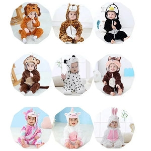 Conjuntos de Bebé con Forma de Animales - Estilo y Comodidad - Pijamas acogedores con capuchas de fantasía para niños y bebés