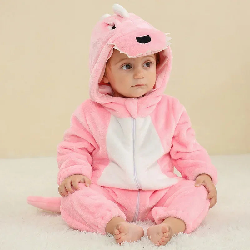 Conjuntos de Bebé con Forma de Animales - Estilo y Comodidad - Pijamas acogedores con capuchas de fantasía para niños y bebés