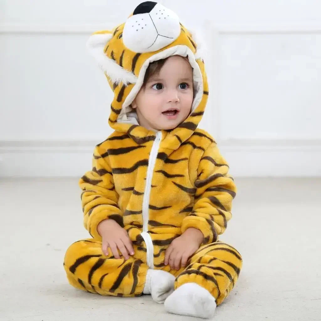 Conjuntos de Bebé con Forma de Animales - Estilo y Comodidad - Pijamas acogedores con capuchas de fantasía para niños y bebés